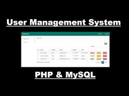 user management system with php mysql