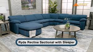 ryde 4 pc dual power recline sectional