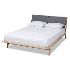 emile fabric upholstered platform bed