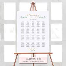 Brilliant Wedding Seating Chart Template 6 Free A Head Table