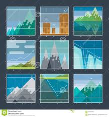 Mountain Infographic Diagrams And Charts Icons Stock Vector