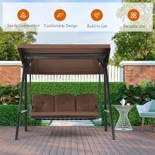 Outdoor 3 Seat Porch Swing With Adjust