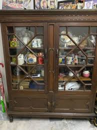 gl wood display cabinet