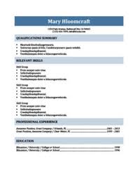 Functional Resume Definition Format Layout 60 Examples