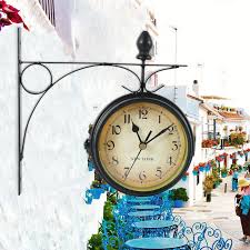 vine wall clock decorative double