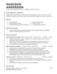 Administrative Support Resume Johnnybelectric Co