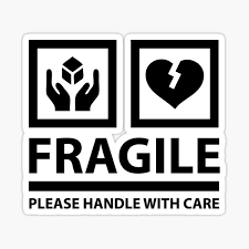 Sting said this in the liner notes of the album: Fragile Bitte Vorsichtig Behandeln Sticker Von Metalcharisma Redbubble