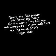 First Heartbreak Quotes on Pinterest | Funny Heartbreak Quotes ... via Relatably.com