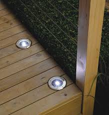Solar Lights For The Deck Use Along Steps Or Step Down To Another Level Deck Lighting Deck Stair Lights Diy Projects Landscaping