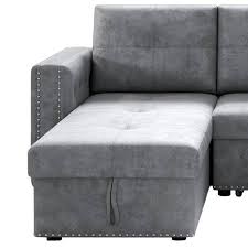 L Shaped Polyester Sectional Sofa