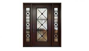 single entry door with one panel glass