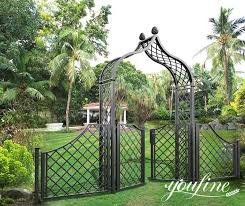 Wrought Iron Garden Gate Arch For