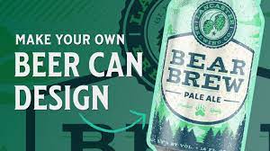 how to easily design a beer can label