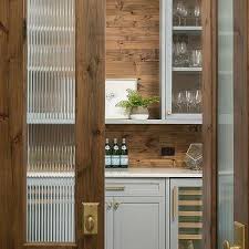 Wood Bi Fold Pantry Doors With Rippled