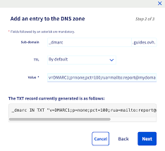 dmarc record on your domain name