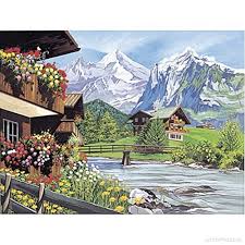 Oasis Reeves Paint By Numbers Senior Mountain Chalets B000cfpkee