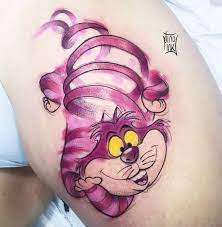 cheshire cat tattoo ideas for men