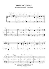 scottish national anthem sheet