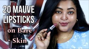 20 mauve lipsticks on bare skin mauve