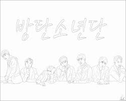For bts art lovers, we have prepared a large collection of coloring pages. Printable Bts Coloring Page Coloringbay