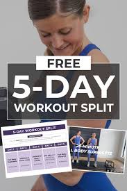 5 day workout split with daily videos