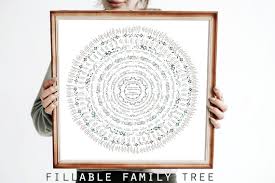 Digital Family Tree Editable Template