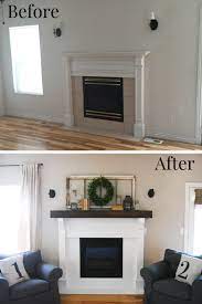 Diy Fireplace Makeover Before And After
