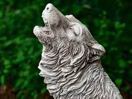 Howling Wolf Statue Large Wolf