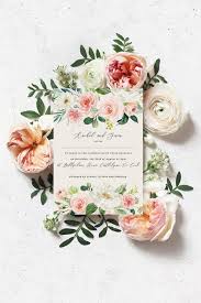 Garden Roses Style Wedding Invitation
