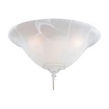 3 light ceiling fan light kit in white