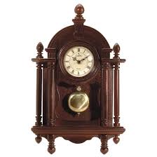 Wood Wall Clock With Pendulum