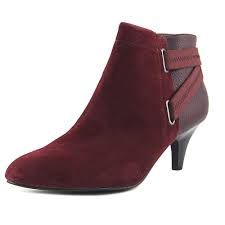 Alfani Womens Vandela2 Leather Closed Toe Ankle Fashion Boots