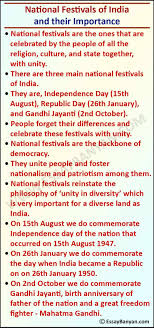 essay on national festivals of india