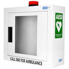 aed wall cabinet alarmed