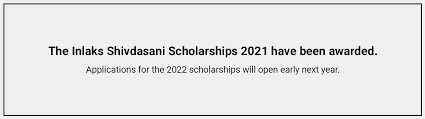 B/f scholarship form 2021'22 : How To Apply Inlaks Foundation