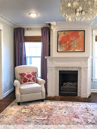 living room fireplace color white or