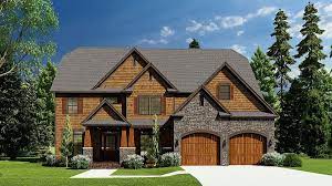 mountain lodge house plan with 3 796 sq ft