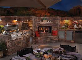 Barbecue Outdoor Kitchens Rustic