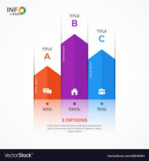 Column Chart Infographic Template 3 Options