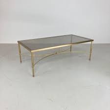 Brass And Glass Coffee Table For