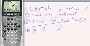 Finding X And Y Intercepts Using Ti 84