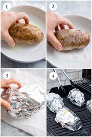 baked potatoes on the grill 40 as