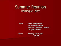ppt summer reunion barbeque party