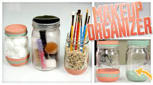 diy jar organizers great for makeup
