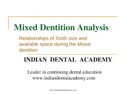 Mixed Dentition Analysis2 Orthodontic Courses By Indian