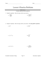 Lesson 4 Practice Problems Scottsdale
