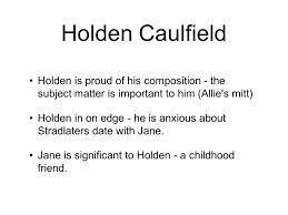 The Catcher in the Rye J D  Salinger  Character List Holden     Twitter
