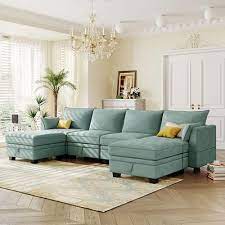 Large U Shape Modular Sectional Sofa