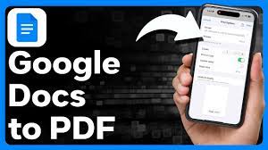 how to convert google doc to pdf you