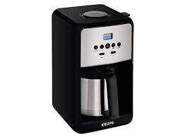 Presto 6 cup stainless steel coffee maker demo. Krups Et351 Savoy Programmable Thermal Stainless Steel Filter Coffee Maker Machine With Bold And 1 4 Cup Function 12 Cup Black Newegg Com